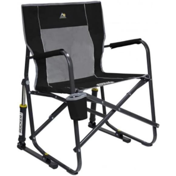 Other - Outdoor Freestyle Rocker Portable Rocking Chair & Outdoor Camping Chair, Black